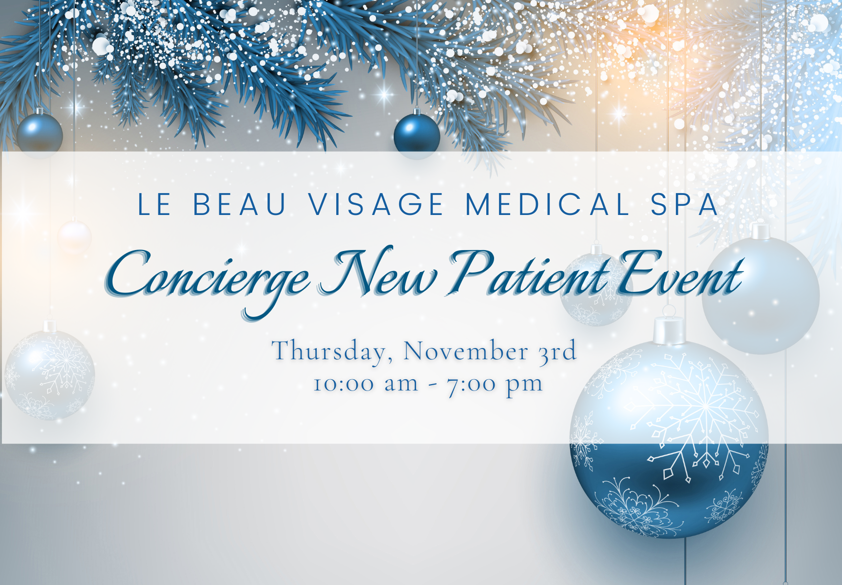 , Concierge New Patient Event